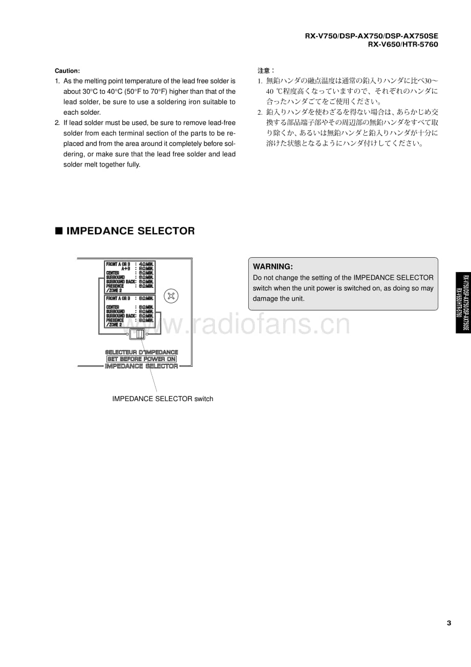 Yamaha-RXV-650-Service-Manual电路原理图.pdf_第3页