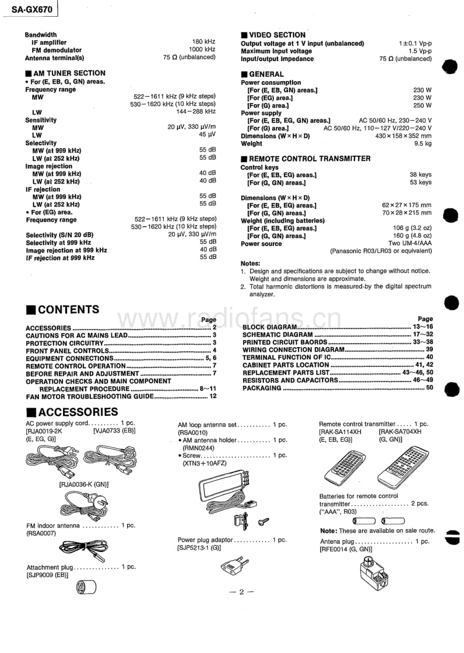 Technics-SAGX-670-Service-Manual电路原理图.pdf_第2页