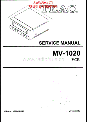 Teac-MV-1020-Service-Manual电路原理图.pdf