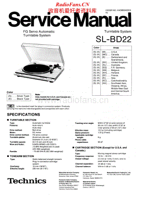 Technics-SLBD-22-Service-Manual电路原理图.pdf