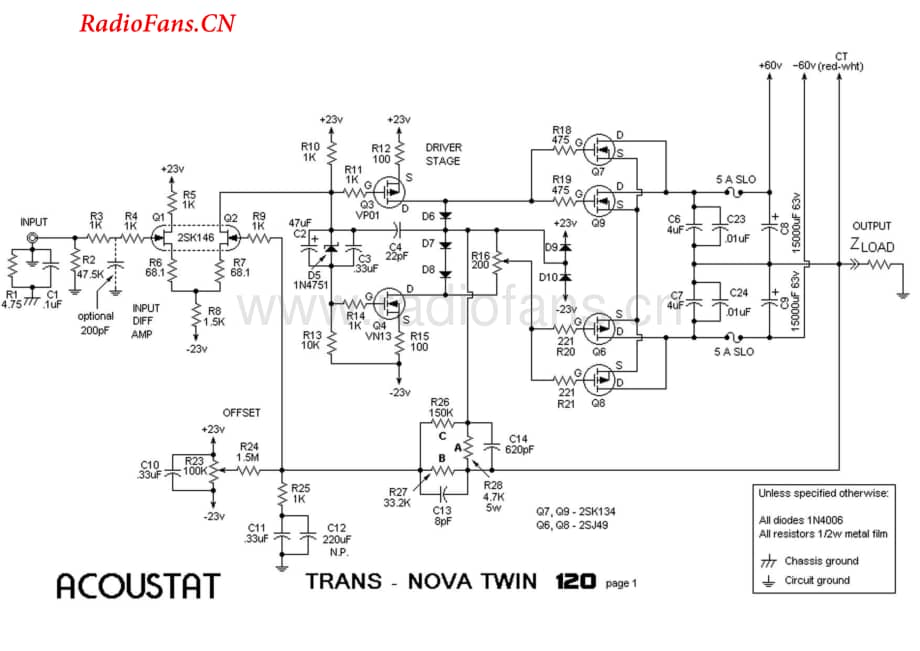 Acoustat-TransNovaTwin120-pwr-sch维修电路图 手册.pdf_第1页