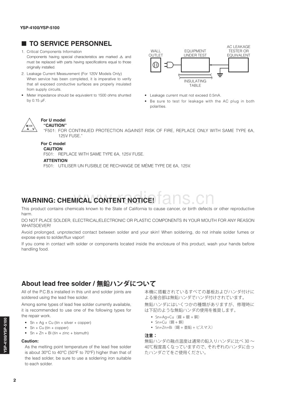 Yamaha-YSP-4100-Service-Manual电路原理图.pdf_第2页