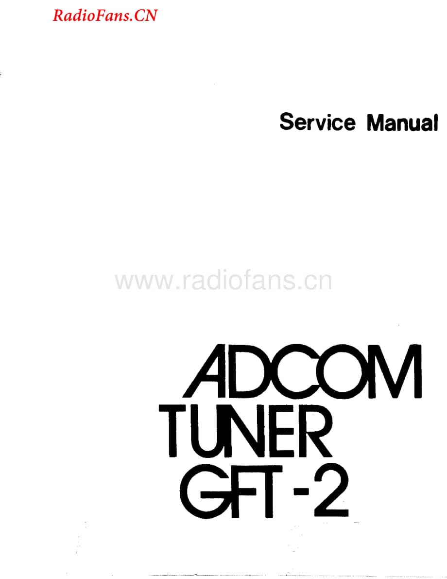 Adcom-GFT2-tun-sm维修电路图 手册.pdf_第1页