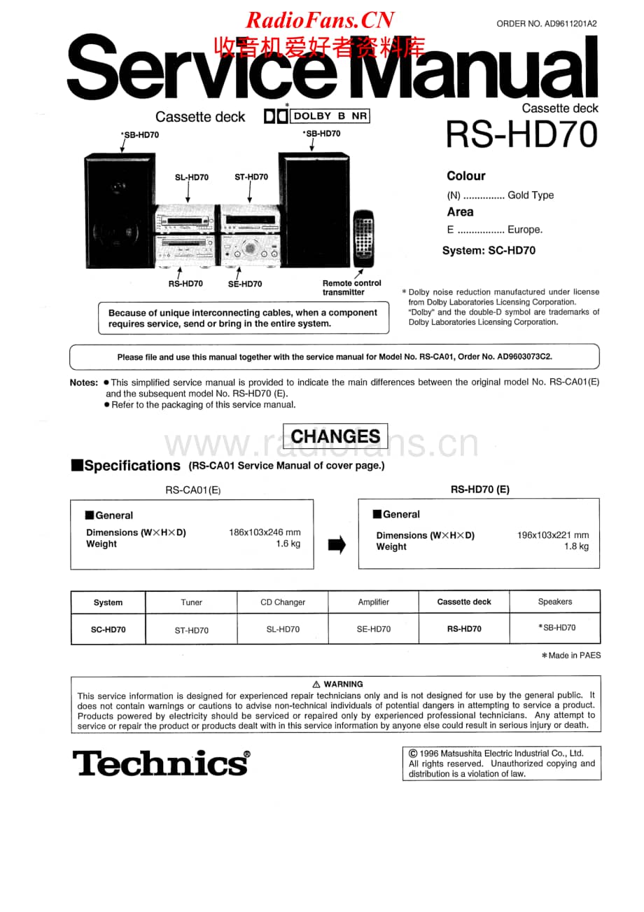 Technics-RSHD-70-Service-Manual电路原理图.pdf_第1页