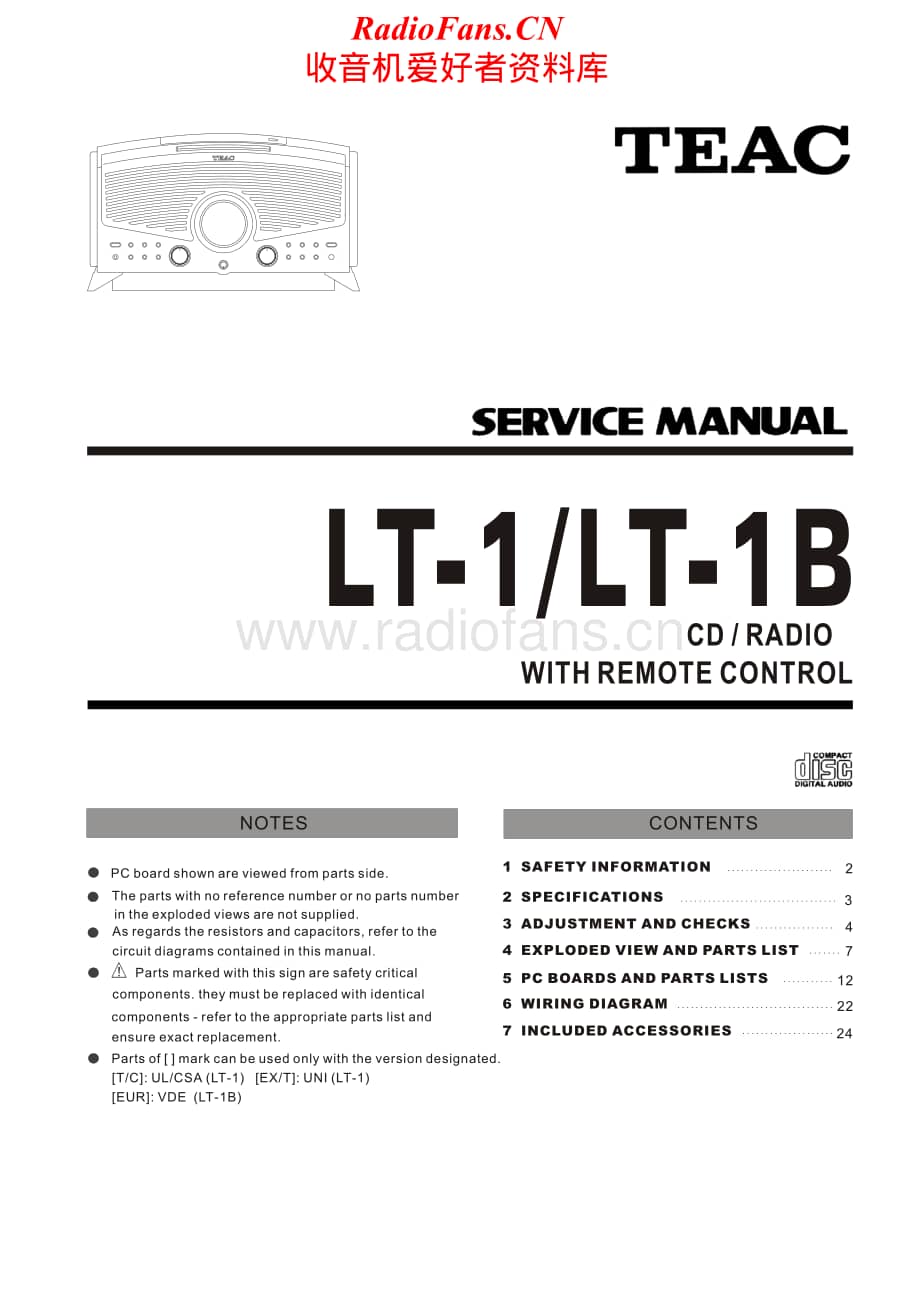 Teac-LT-1-Service-Manual电路原理图.pdf_第1页