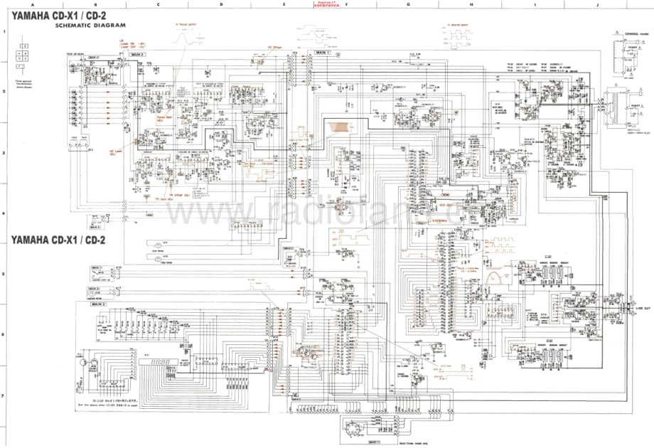 Yamaha-CDX-1-Schematic电路原理图.pdf_第1页