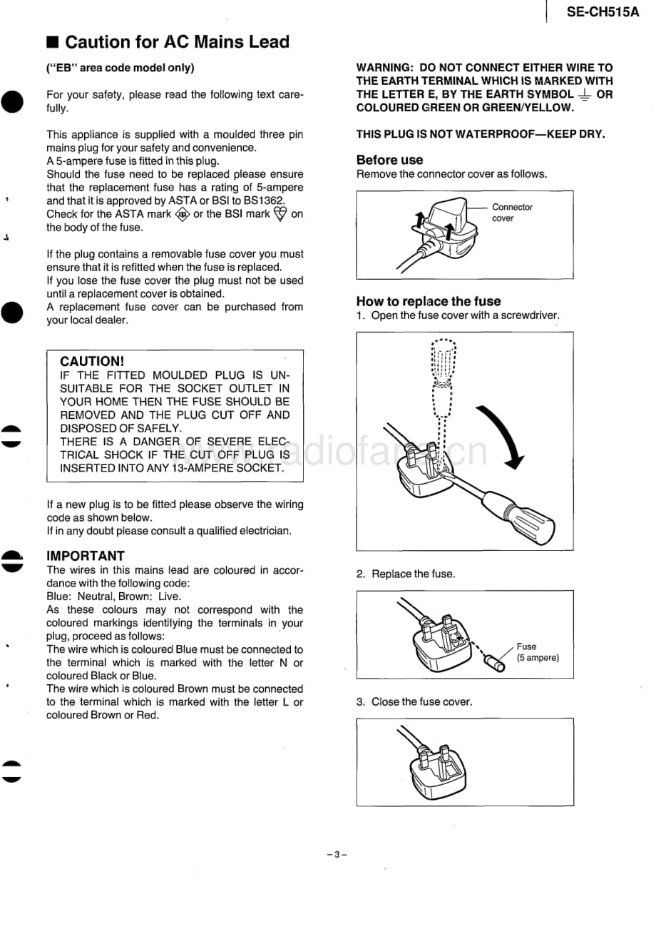 Technics-SECH-515-A-Service-Manual电路原理图.pdf_第3页