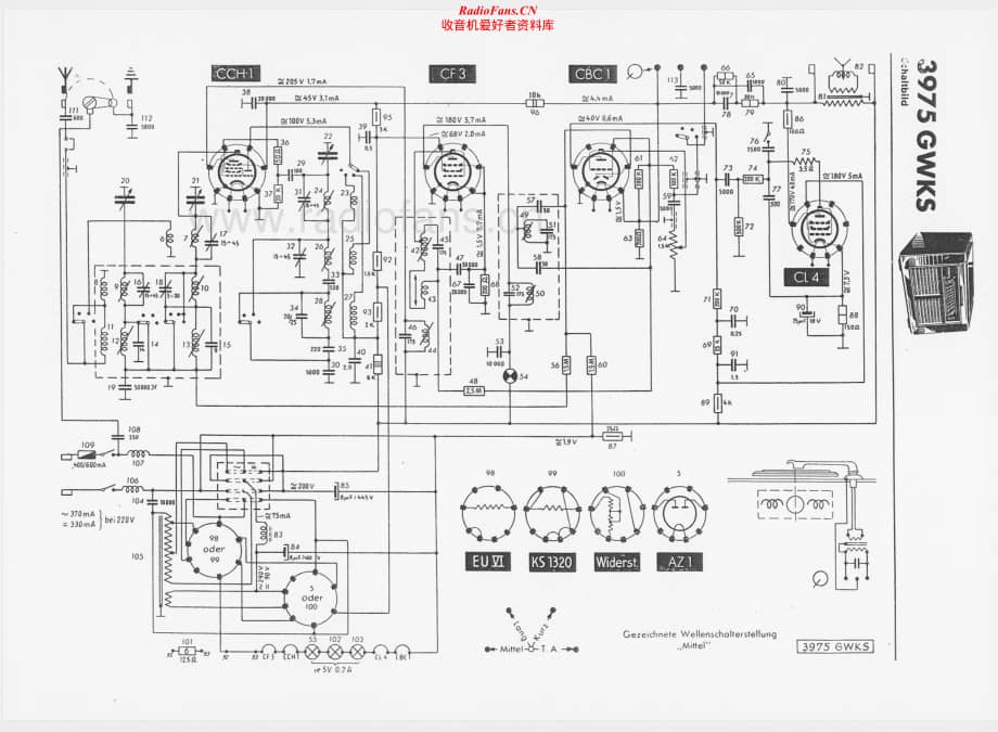 Telefunken-3975-GWKS-Schematic电路原理图.pdf_第1页