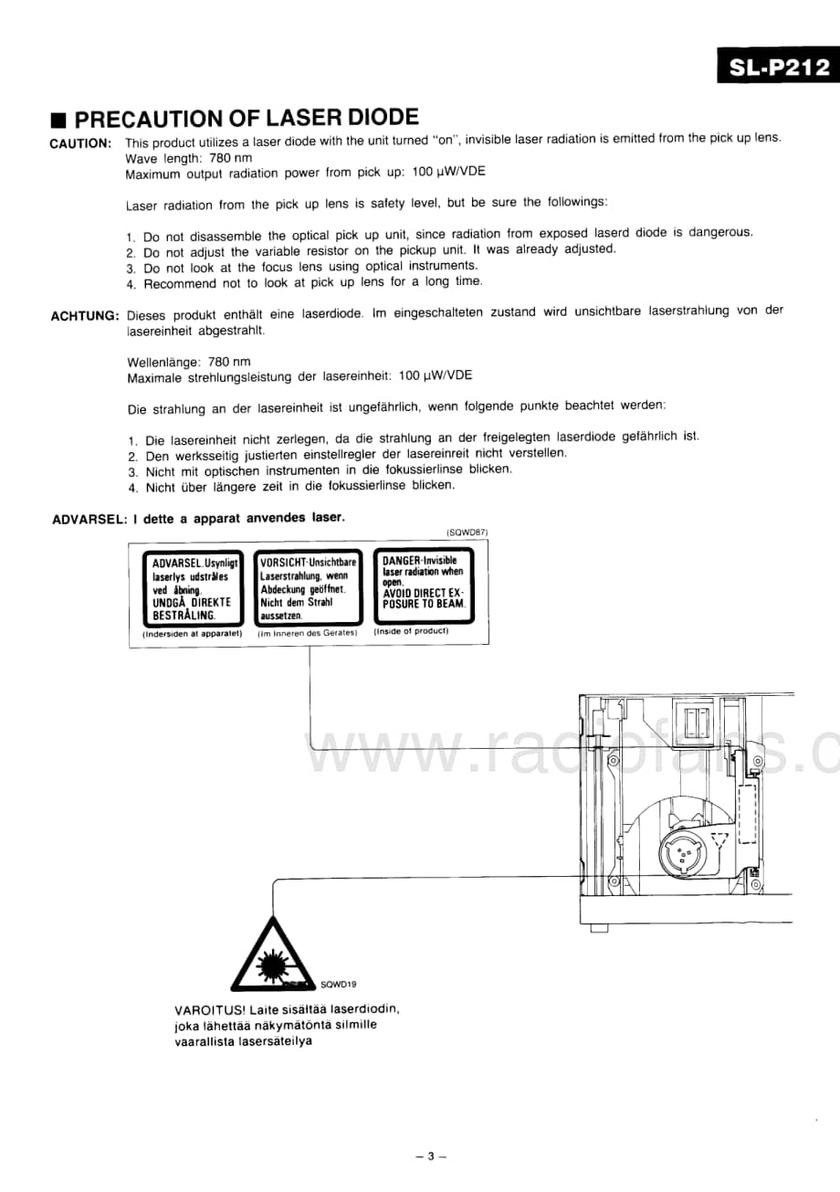 Technics-SLP-212-Service-Manual电路原理图.pdf_第3页