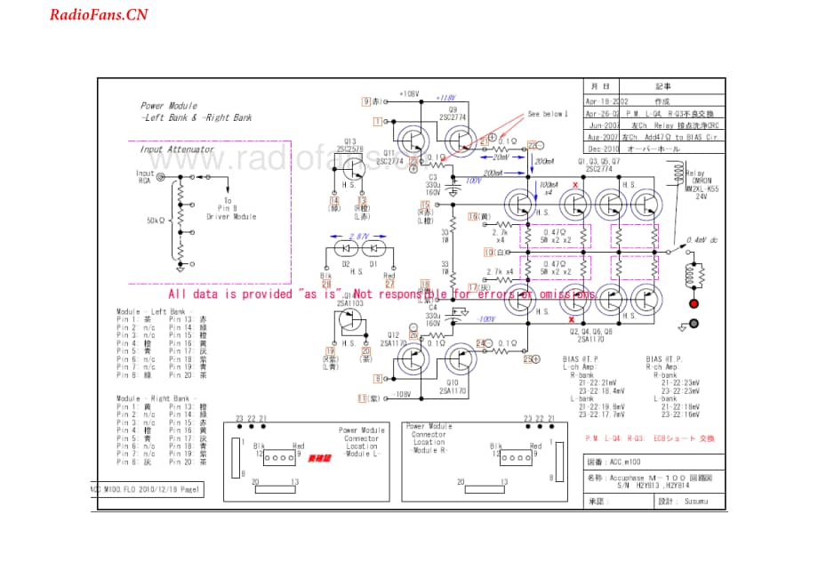 Accuphase-M100-pwr-sch维修电路图 手册.pdf_第1页