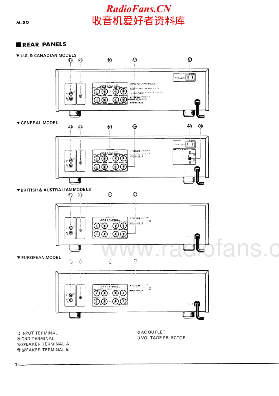 Yamaha-M-50-Service-Manual电路原理图.pdf_第2页