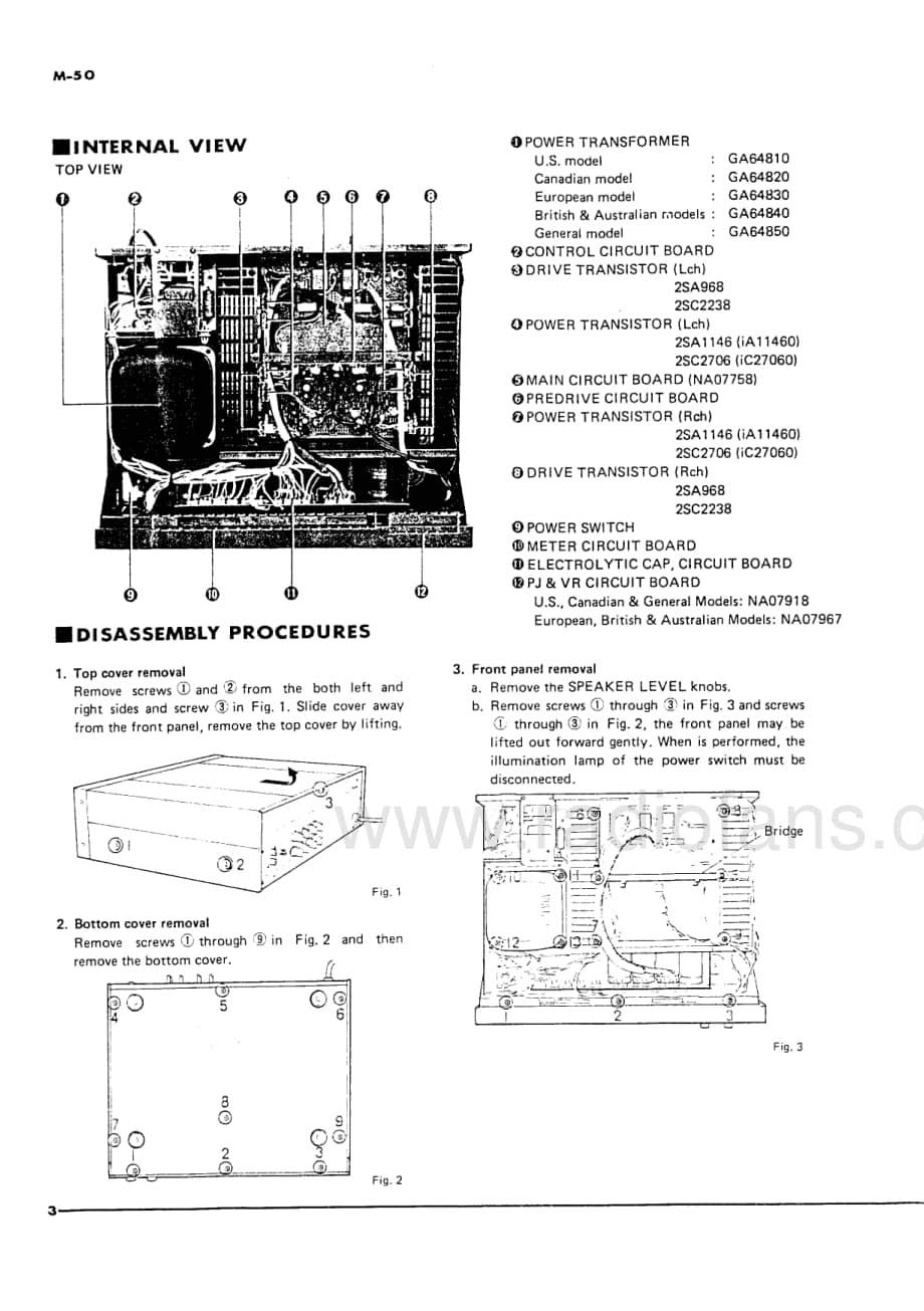 Yamaha-M-50-Service-Manual电路原理图.pdf_第3页