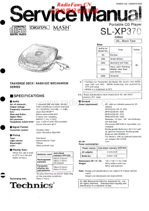 Technics-SLXP-370-Service-Manual电路原理图.pdf