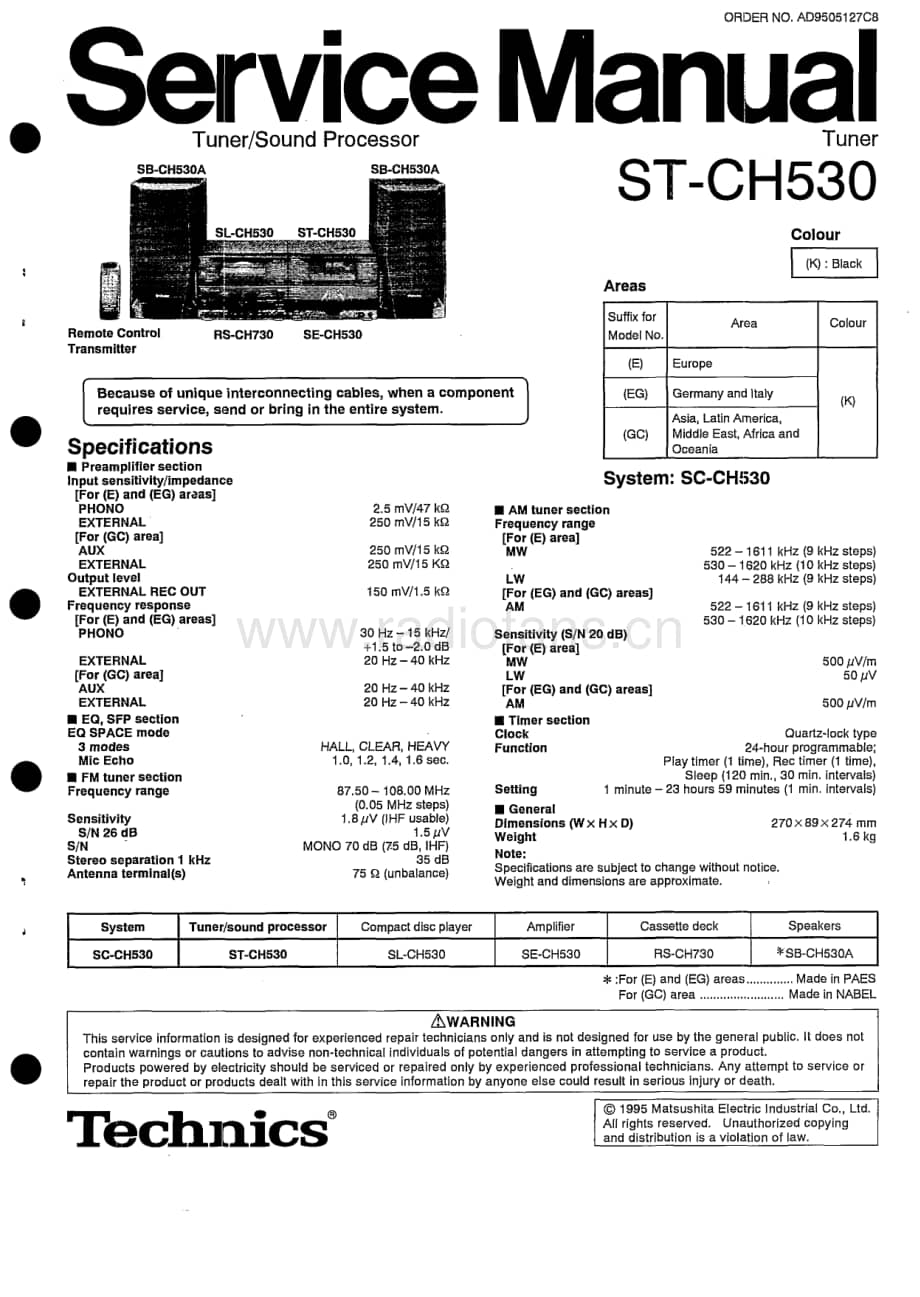 Technics-STCH-530-Service-Manual电路原理图.pdf_第1页