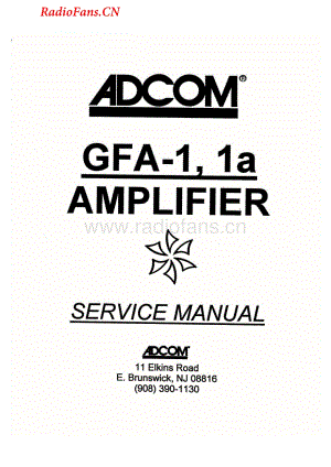 Adcom-GFA1-pwr-sm维修电路图 手册.pdf