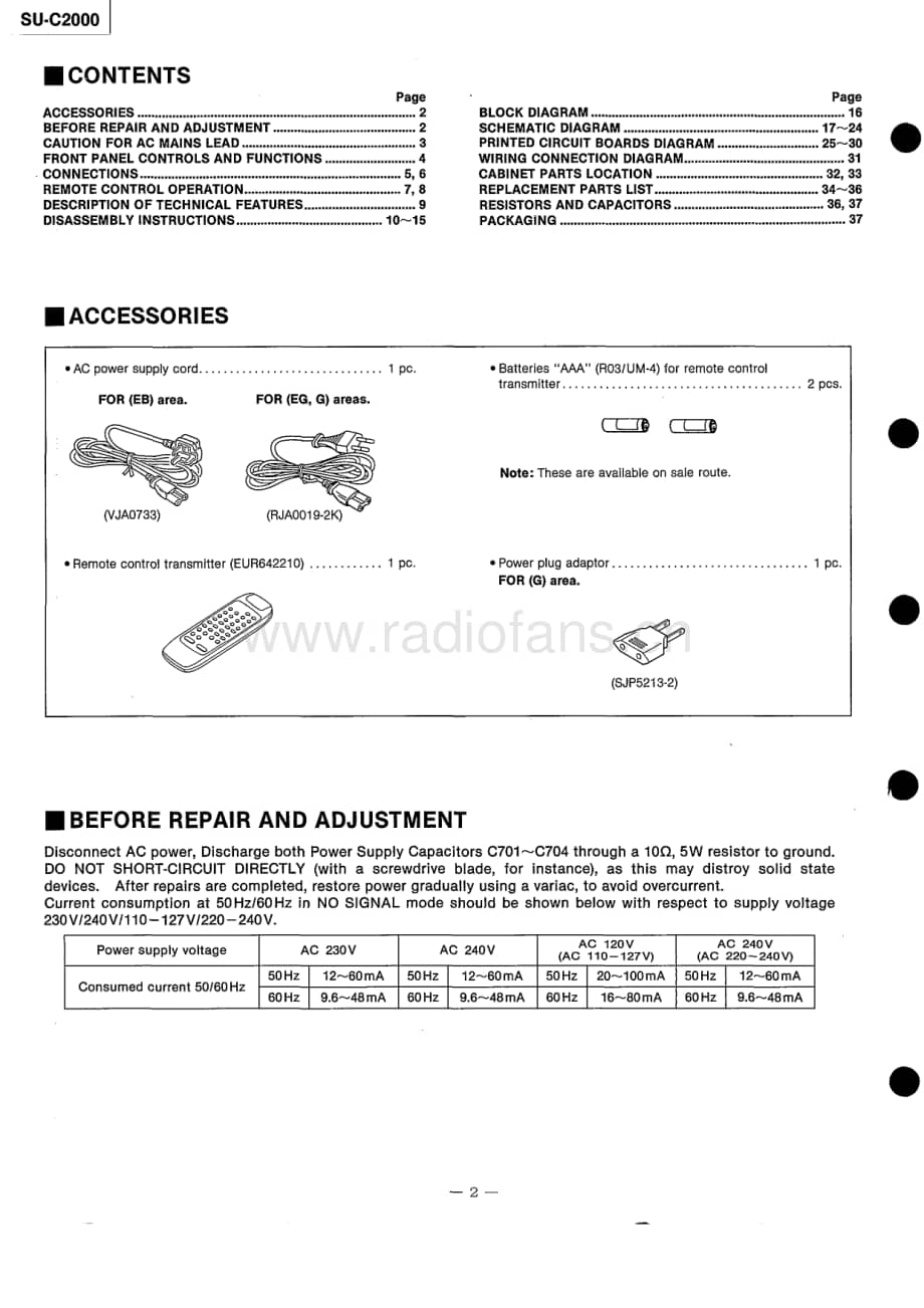 Technics-SUC-2000-Service-Manual电路原理图.pdf_第2页