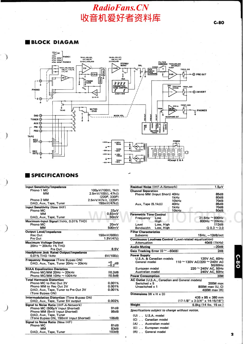 Yamaha-C-80-Schematic电路原理图.pdf_第1页