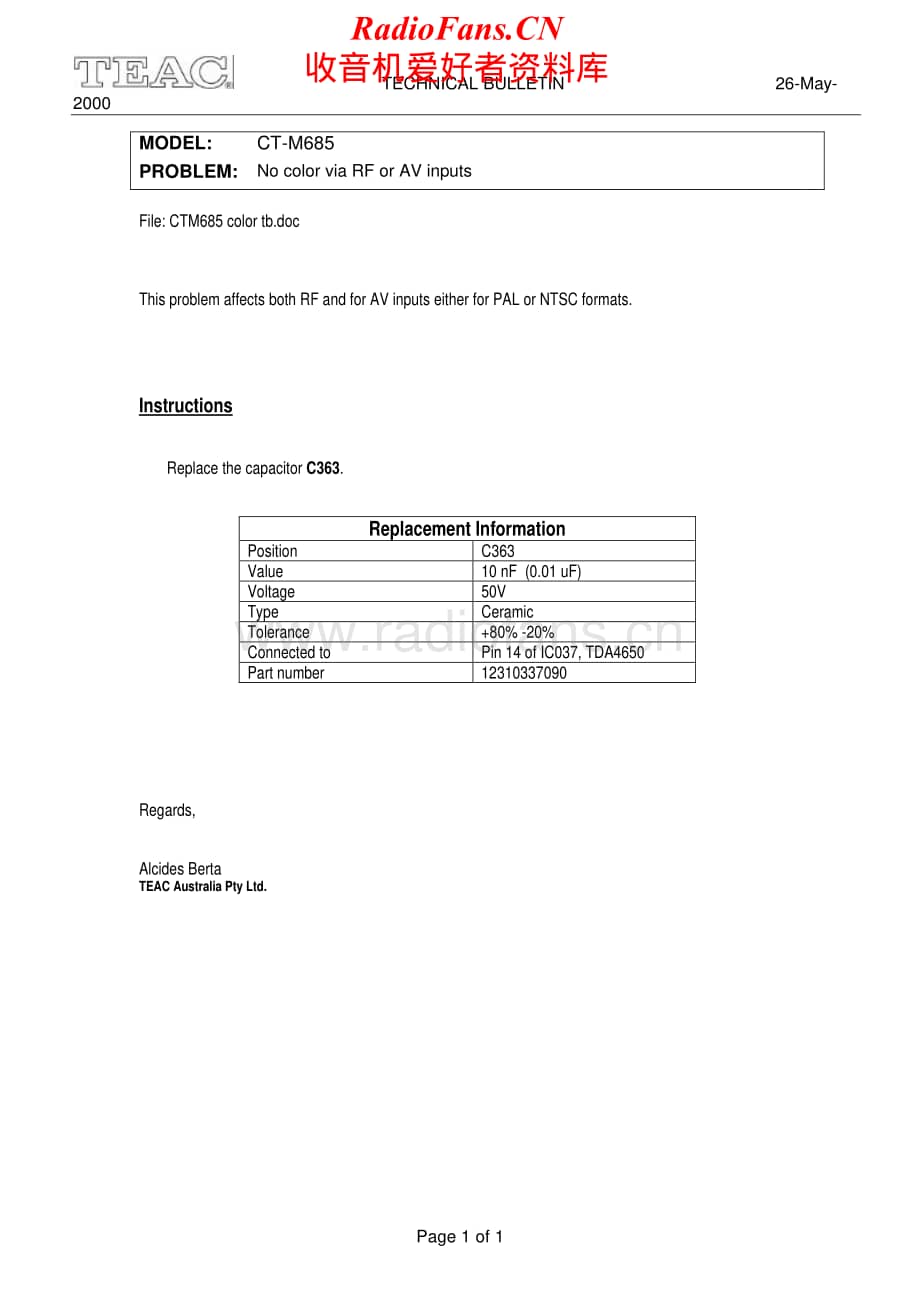 Teac-CT-M685-Service-Manual电路原理图.pdf_第2页