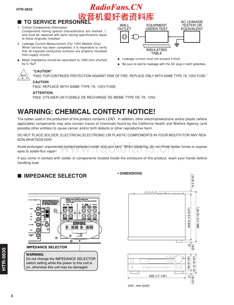 Yamaha-HTR-5635-Service-Manual电路原理图.pdf_第2页