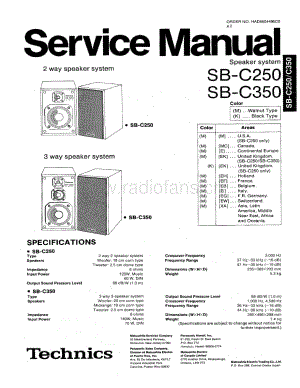 Technics-SBC-350-SBC-250-Service-Manual电路原理图.pdf