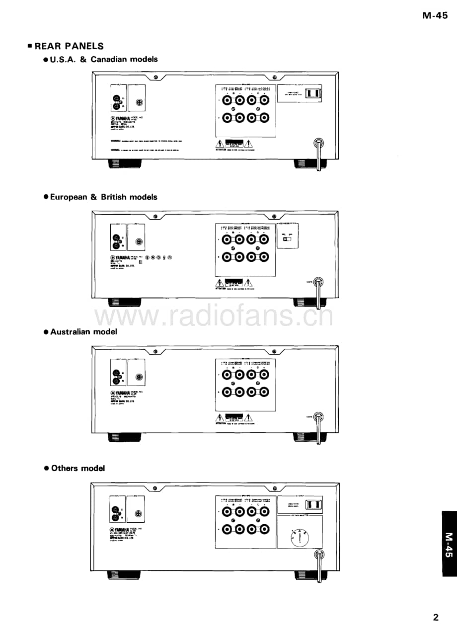 Yamaha-M-45-Service-Manual电路原理图.pdf_第3页