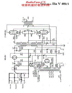 Telefunken-Ela-V401-1-Schematic电路原理图.pdf