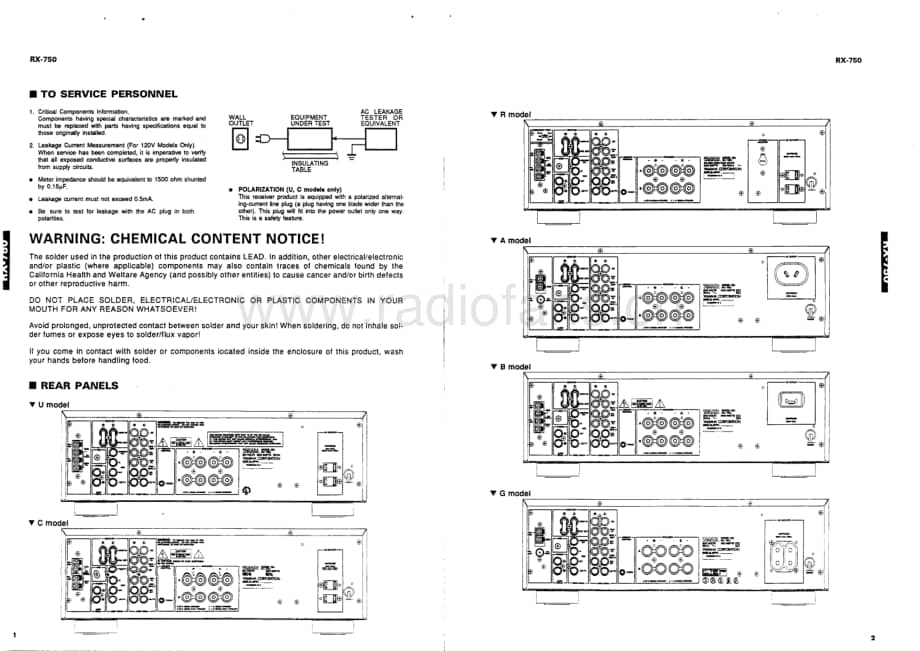 Yamaha-RX-750-Service-Manual电路原理图.pdf_第2页