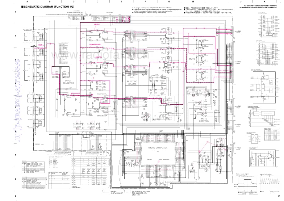 Yamaha-RXV-630-Schematic电路原理图.pdf_第1页