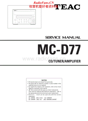 Teac-MC-D77-Service-Manual电路原理图.pdf