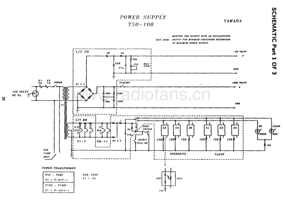 Yamaha-T-50-Schematic电路原理图.pdf_第1页