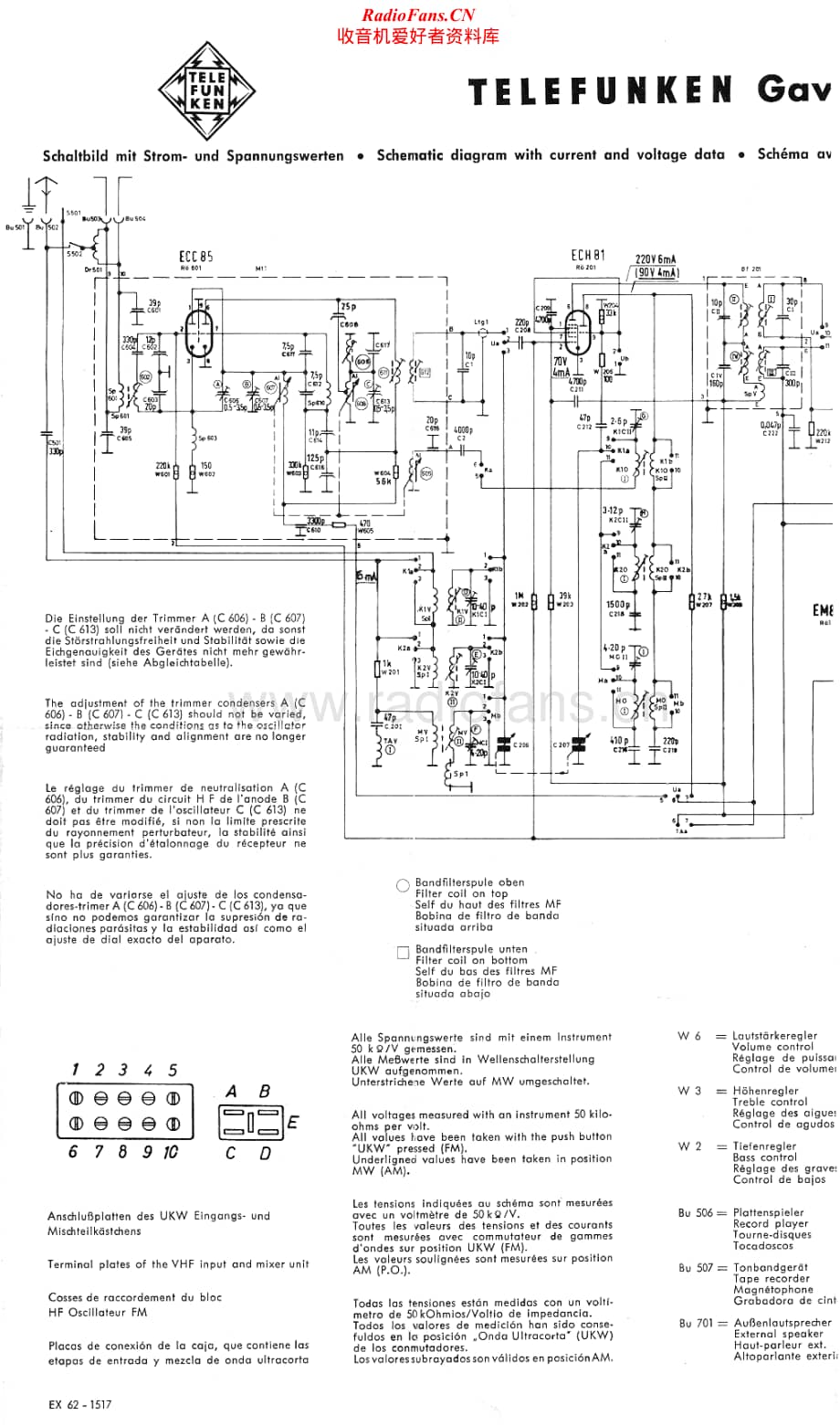 Telefunken-Gavotte-5353-W-Schematic电路原理图.pdf_第2页