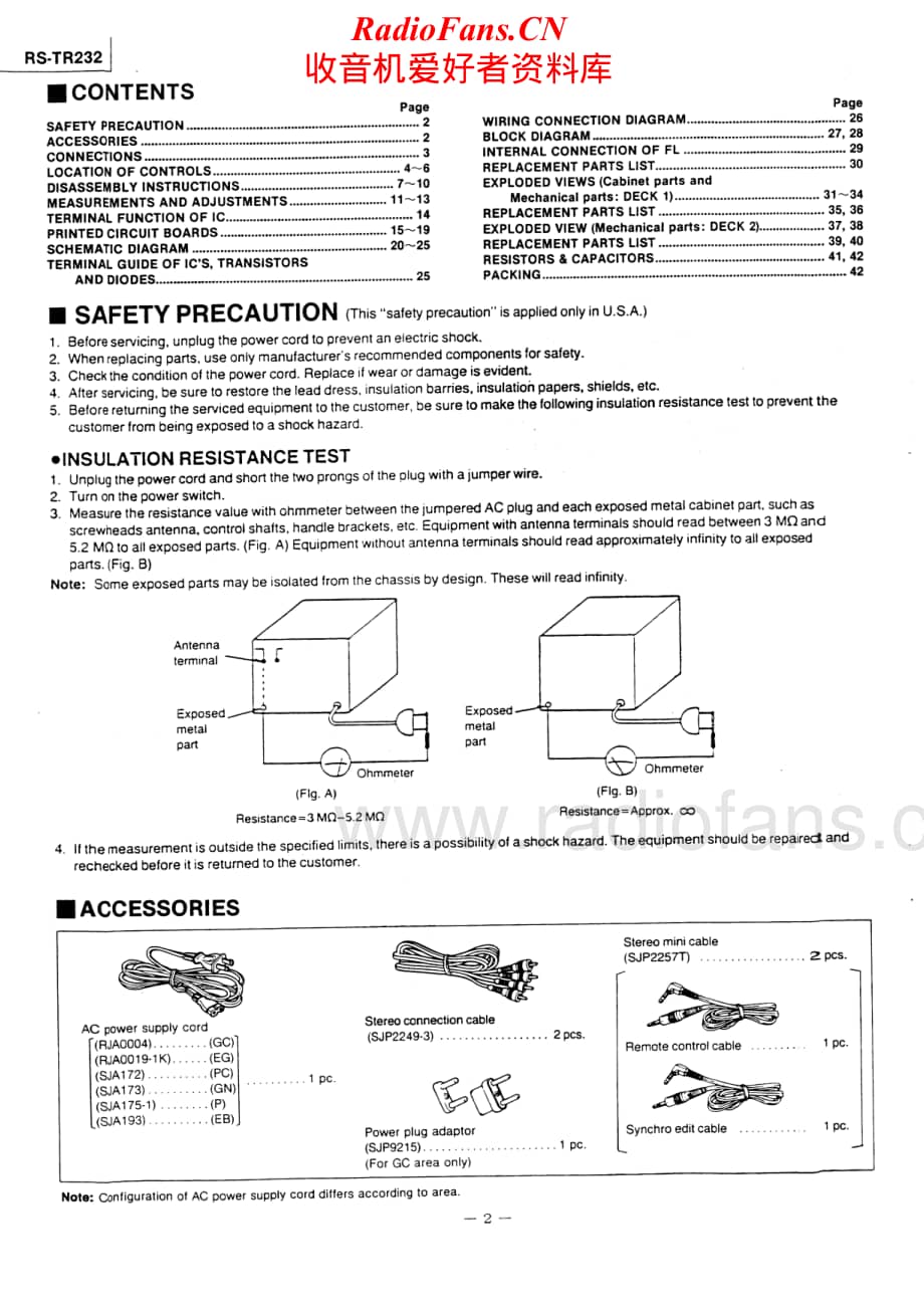 Technics-RSTR-232-Service-Manual电路原理图.pdf_第2页
