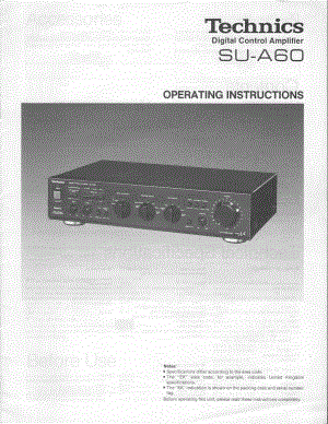 Technics-SUA-60-Service-Manual电路原理图.pdf