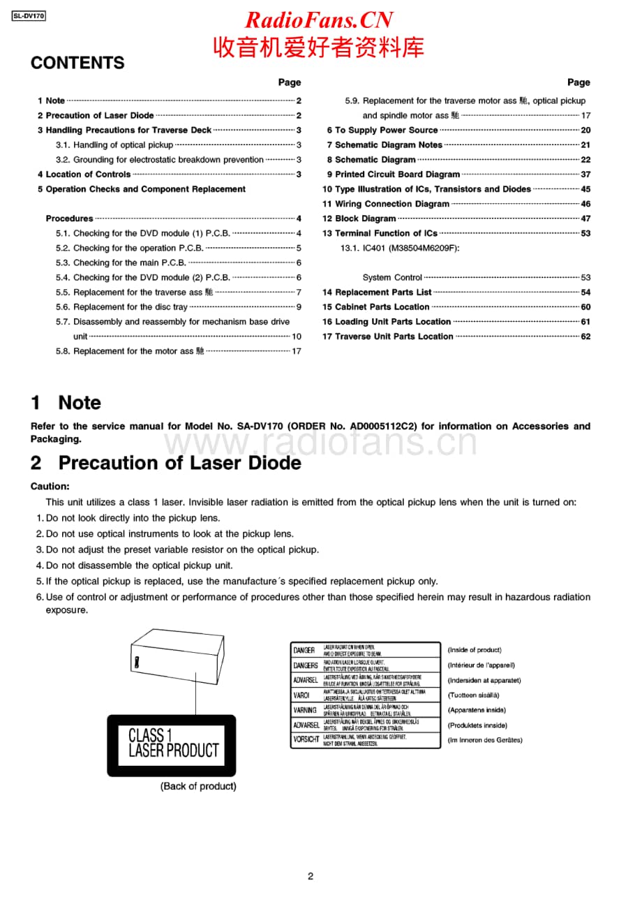 Technics-SLDV-170-Service-Manual电路原理图.pdf_第2页