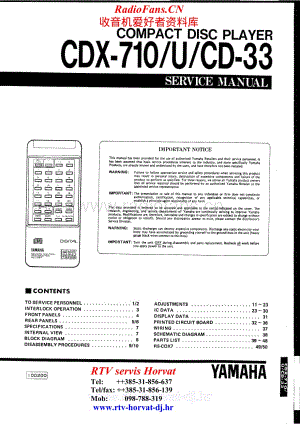 Yamaha-CD-33-Service-Manual电路原理图.pdf