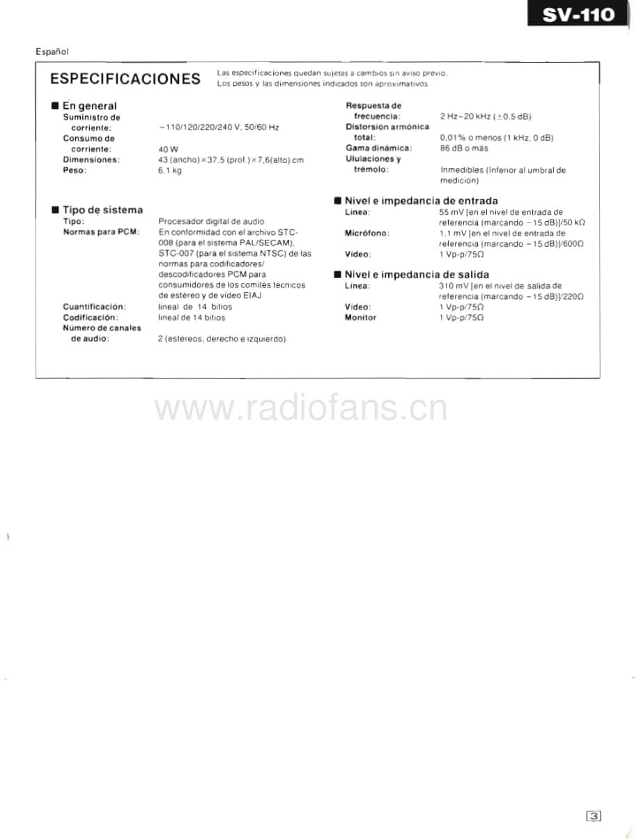 Technics-SV-110-Service-Manual电路原理图.pdf_第3页