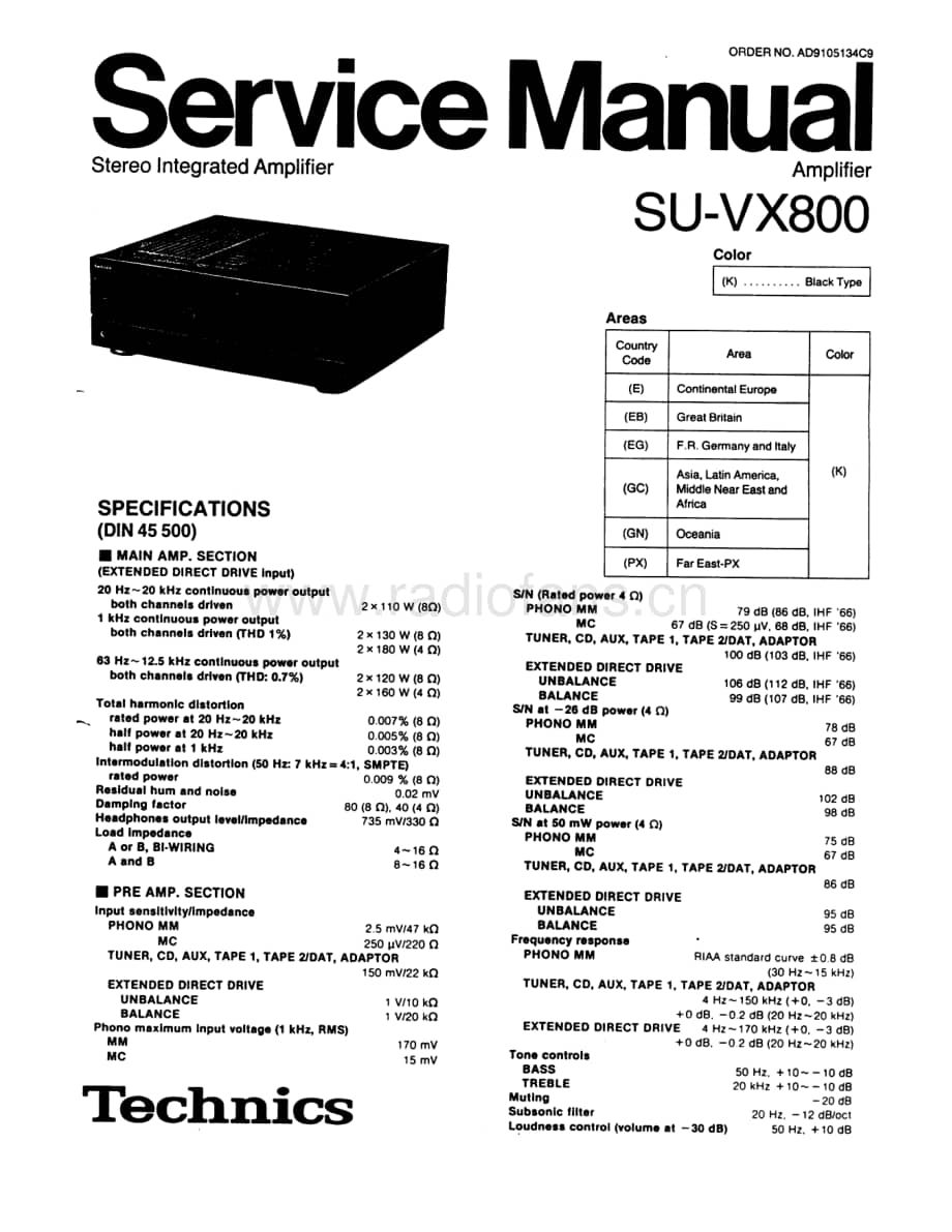 Technics-SUVX-800-Service-Manual电路原理图.pdf_第1页