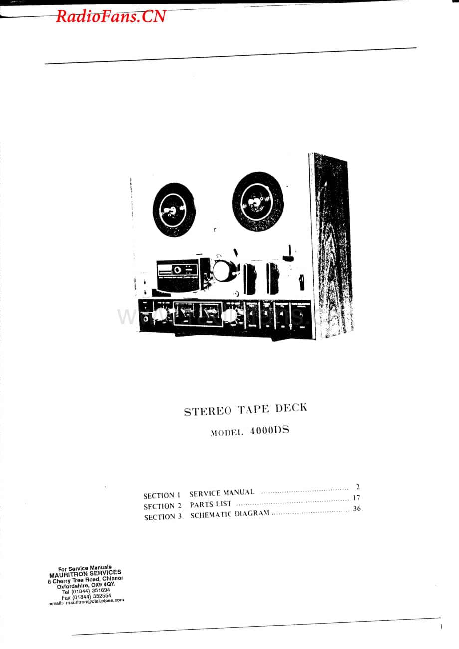 Akai-4000DSMKII-tape-sm维修电路图 手册.pdf_第2页