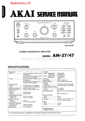 Akai-AM47-int-sm维修电路图 手册.pdf
