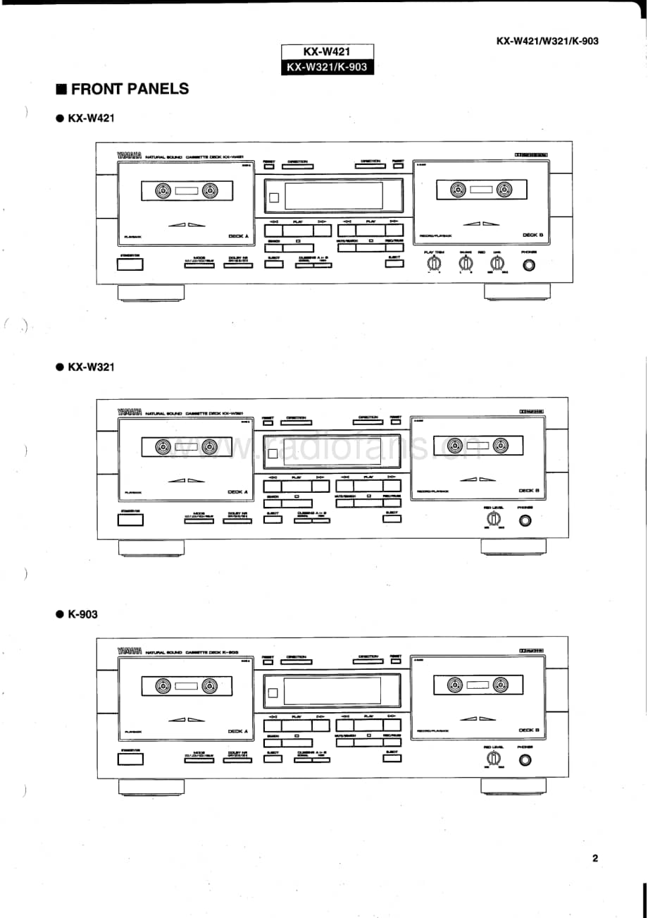 Yamaha-W-321-Service-Manual电路原理图.pdf_第3页