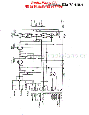 Telefunken-Ela-V410-1-Schematic电路原理图.pdf