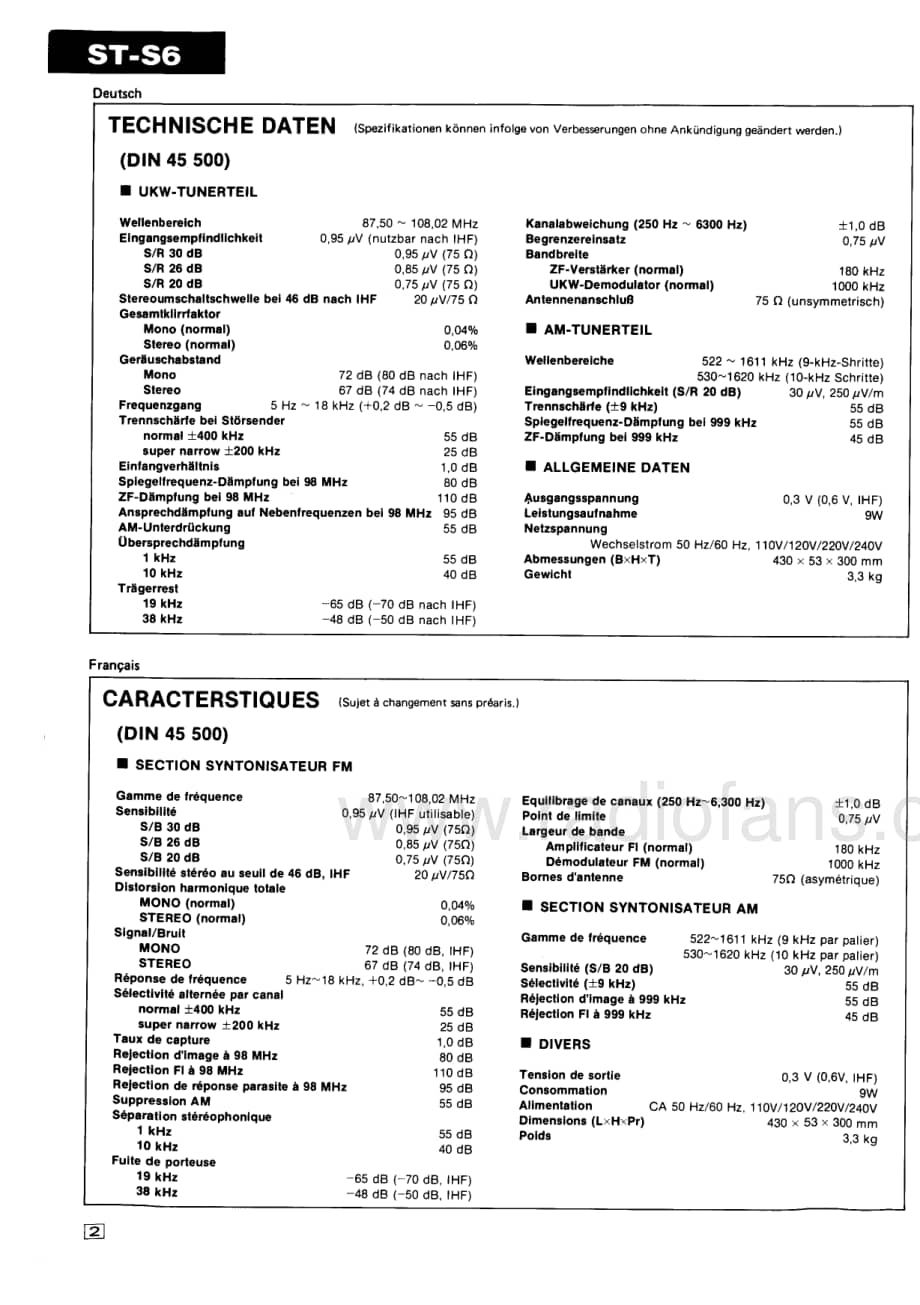 Technics-STS-6-Service-Manual电路原理图.pdf_第2页