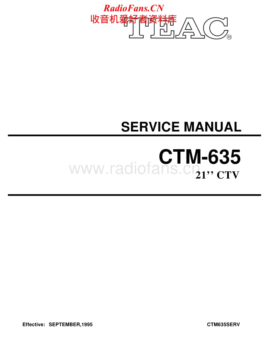 Teac-CT-M635-Service-Manual电路原理图.pdf_第1页