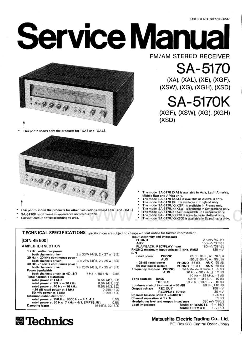 Technics-SA-5170-SA-5170K-Service-Manual电路原理图.pdf_第1页