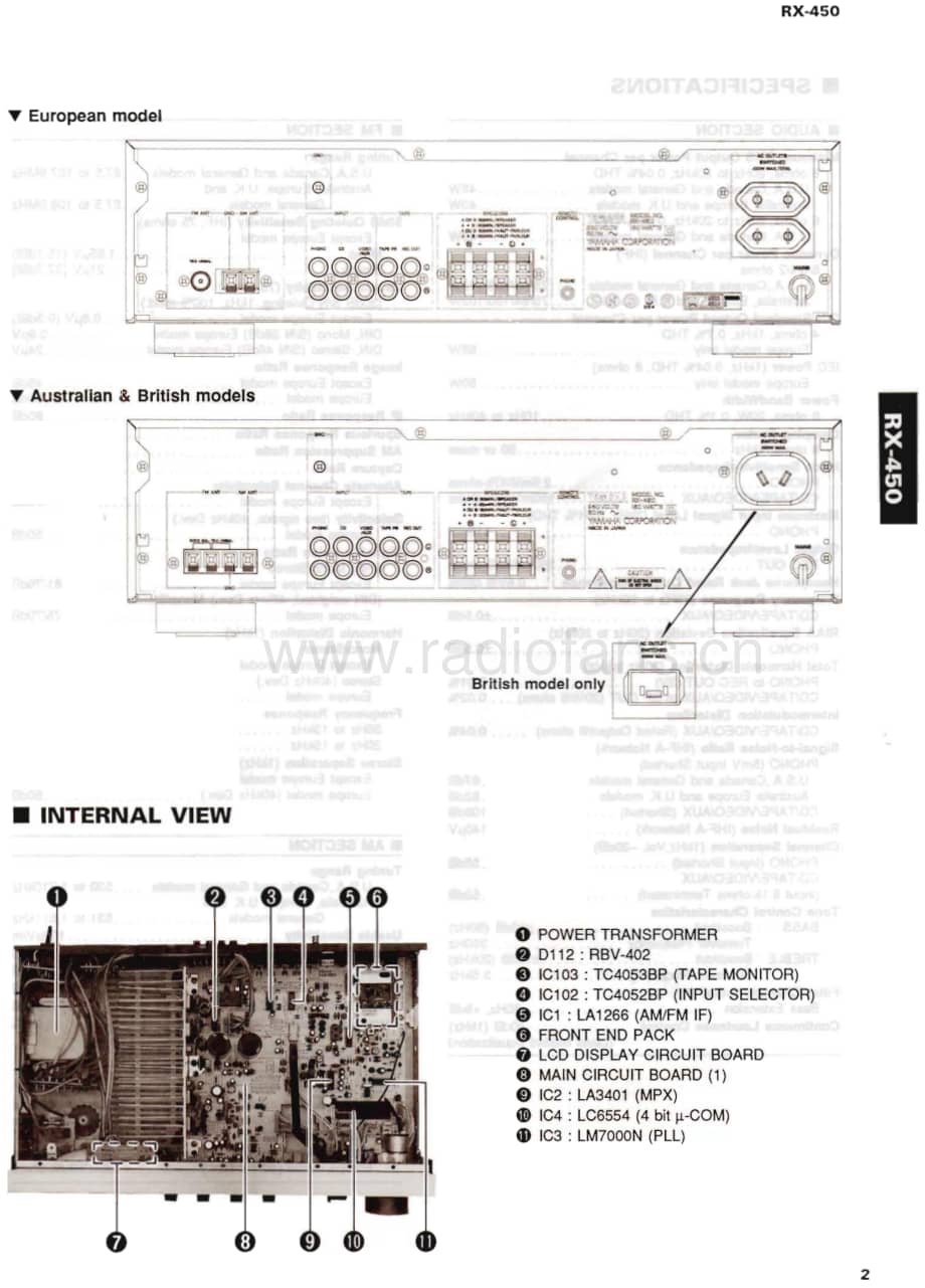 Yamaha-RX-450-Service-Manual电路原理图.pdf_第3页