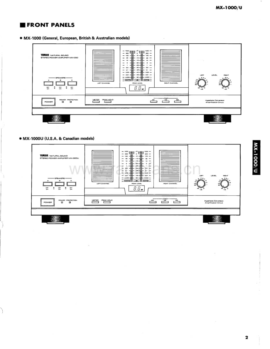 Yamaha-MX-1000-Service-Manual电路原理图.pdf_第3页