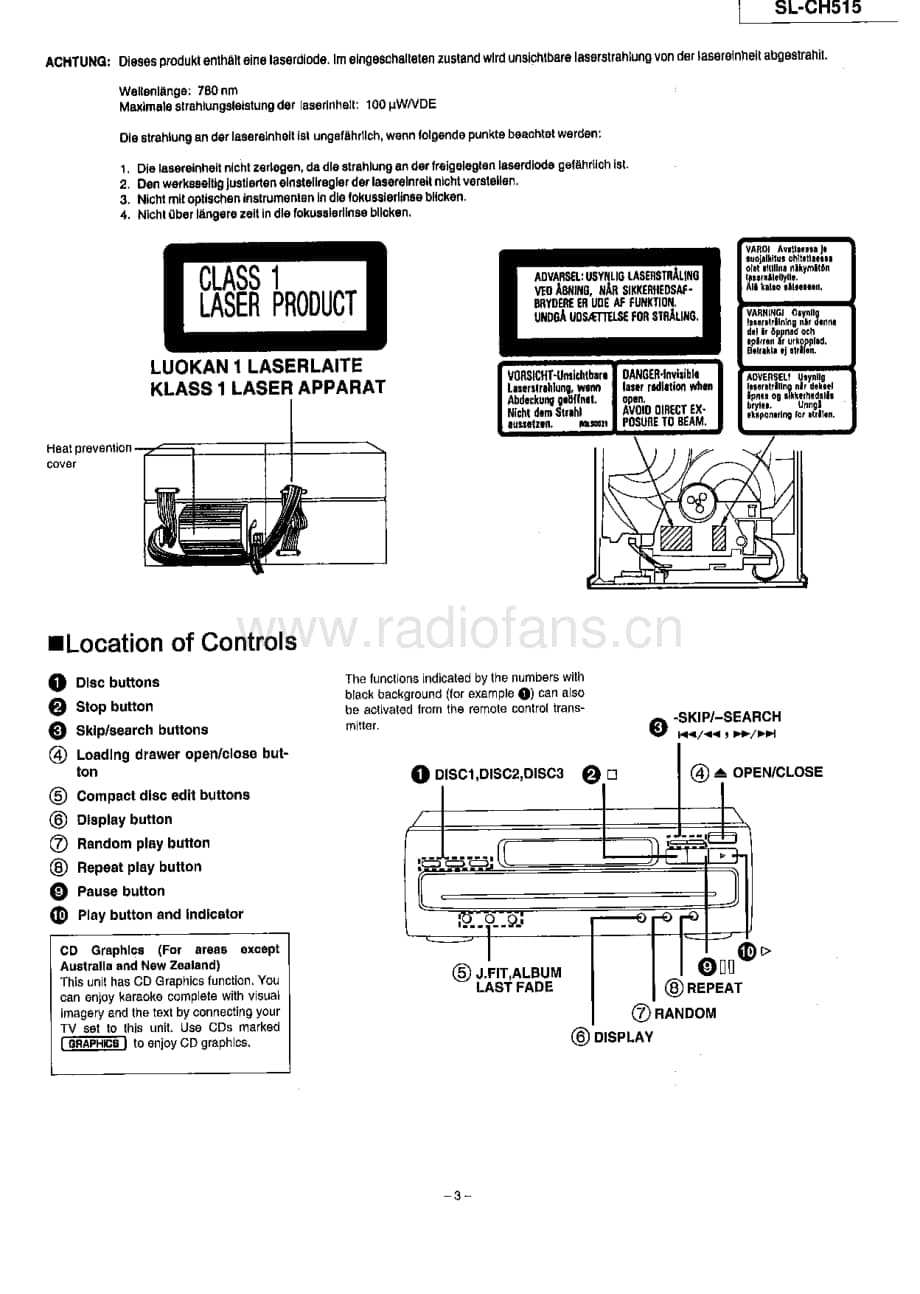 Technics-SLCH-515-Service-Manual电路原理图.pdf_第3页