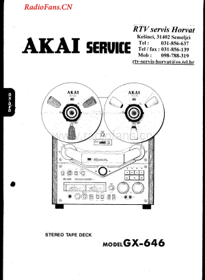 Akai-GX646-tape-sm1维修电路图 手册.pdf