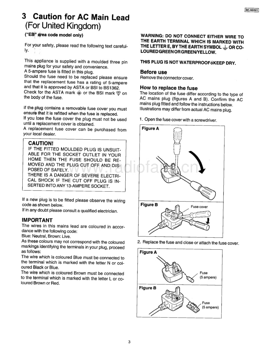 Technics-SEHD-501-Service-Manual电路原理图.pdf_第3页