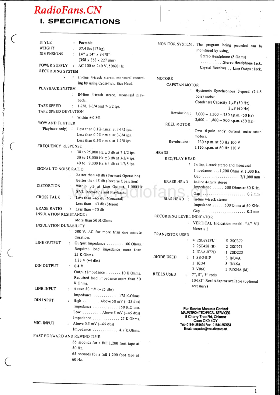 Akai-X200D-tape-sm维修电路图 手册.pdf_第3页